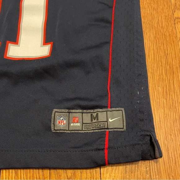 Nike NFL Patriots Kids Navy Edelman 11 Football Jersey, Size M ( sz 5-6) - Picture 3 of 4